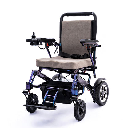 EP-02 Foldable Electric Wheelchair, 330 lb Load Capacity, Long-Range 12.4 Miles