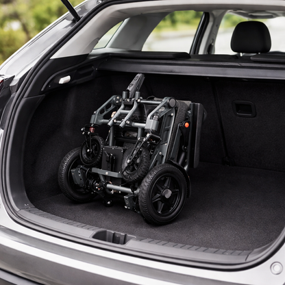 EP-03 Folding Electric Wheelchair, 40 lb Lightweight Magnesium Alloy Frame, 12.4-Mile Range