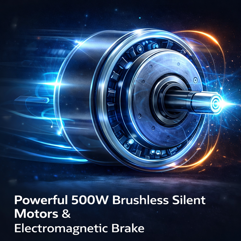 EP-02 Foldable Electric Wheelchair, 330 lb Load Capacity, Long-Range 12.4 Miles