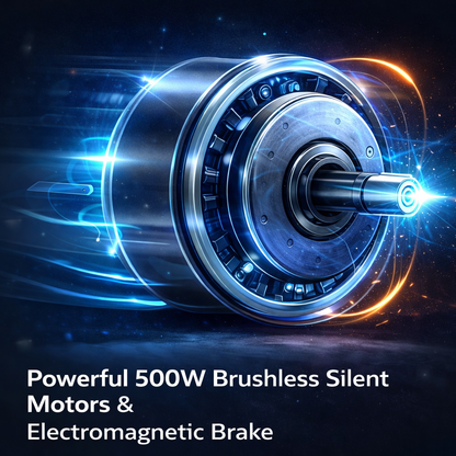 EP-02 Foldable Electric Wheelchair, 330 lb Load Capacity, Long-Range 12.4 Miles