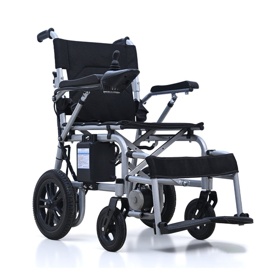 D12 Foldable Electric Wheelchair Stable, Travel-Friendly, 30km Range