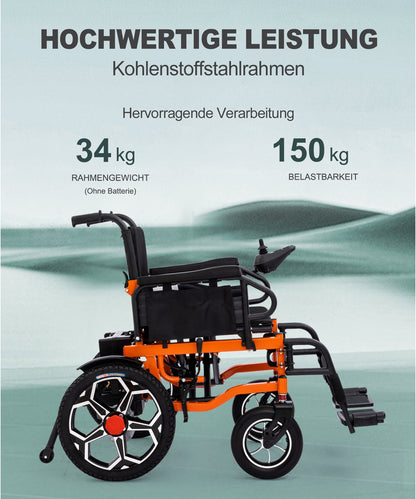 D09 Electric Wheelchair for Adults, Folding Powerchair