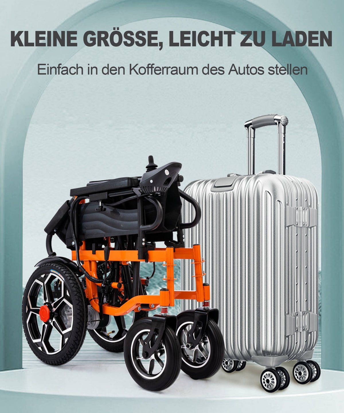 D09 Electric Wheelchair for Adults, Folding Powerchair