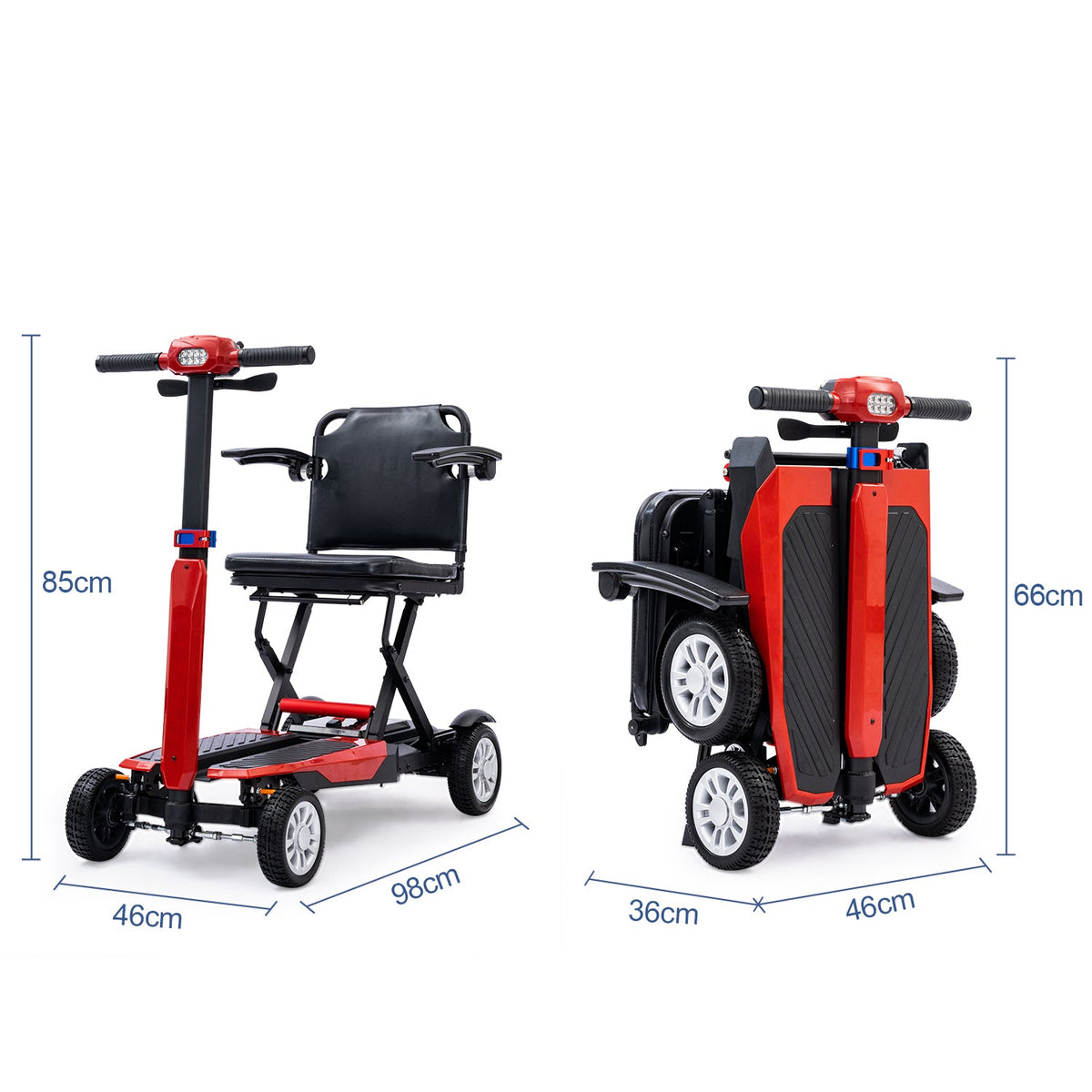 Z01 Lightweight Folding Mobility Scooter for Adults, Portable Scooter
